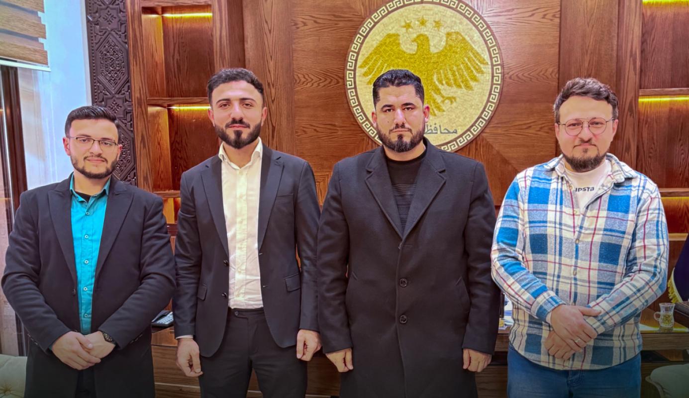 محافظ إدلب يستقبل وفد مبادرة "إعمار سوريا" لوضع خارطة طريق للتعاون الهندسي والتقني